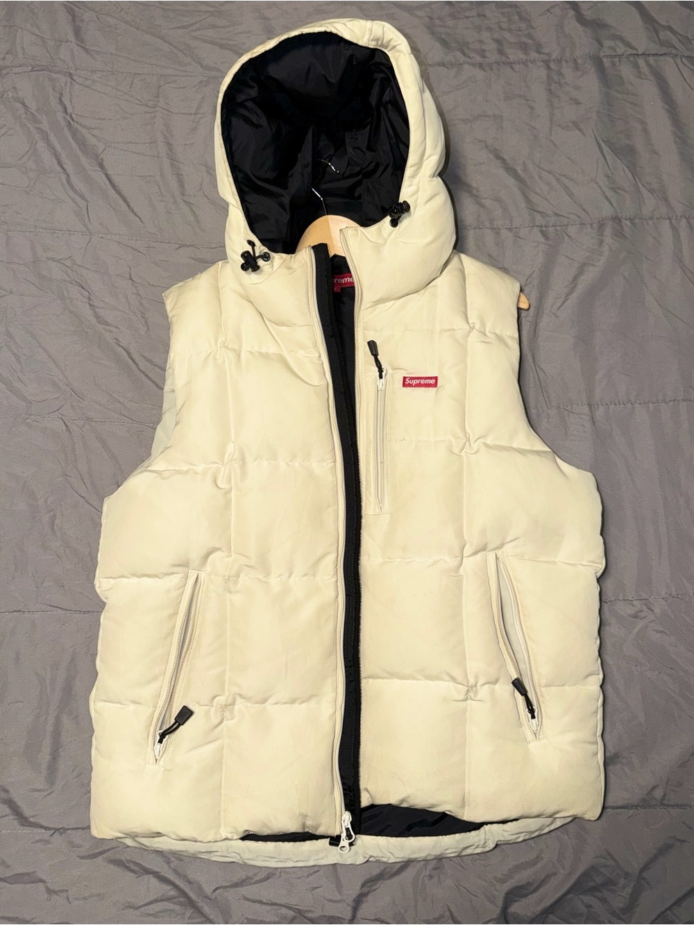Supreme Hooded Down Vest